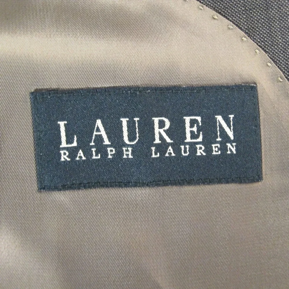 Lauren‎ Ralph Lauren 100% Wool Gray 2 Button Blazer Sport Coat Jacket 40 R